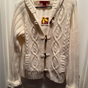 SO Women's Ivory Toggle Cardigan
